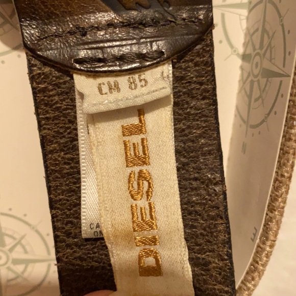 Diesel Cow Leather Belt Made In ITaly size 85cm - Picture 12 of 13